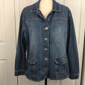 Chico's Jean jacket size 3 or XL